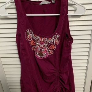 ATHLETA embroidered tank top